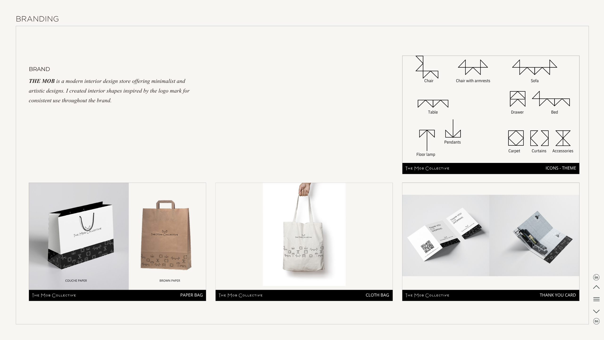 THE MOB Collective brand identity and packaging